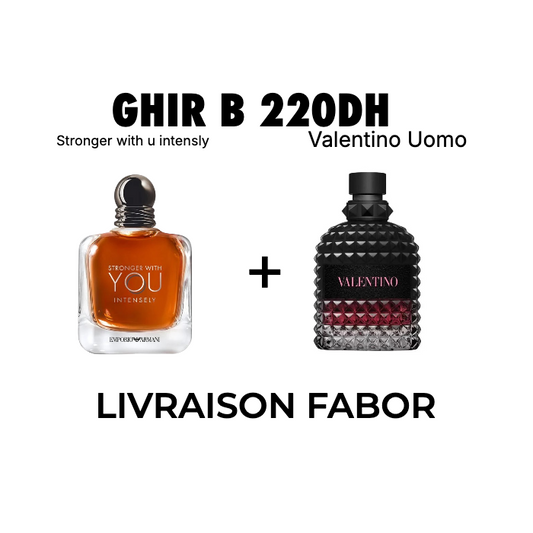 10 ml intensly + 10 ml valentino uomo